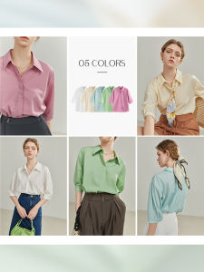 FANSILANEN | Office Wear Summer Blouse 3/4 Sleeve