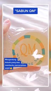Sabun QM Brightening Soap: Kandungan Arbutin BPOM & Sabun Wajah Glowing