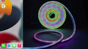 LAMPU NEON FLEX 5M 5 METER 5V RUNING LED SENSOR SUARA REMOTE DETAK JANTUNG GERATIS KLEM DAN ADAPTOR