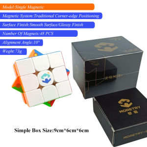 48 PCS Magnetic Fast Silent Cube Professional 3x3 Speed Cube Spin Faster Zero Delay Ultra-Fast Turning Magic Cube Puzzle Kid
