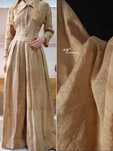 Vải Lanh Cotton Tái Chế Có Gấp Vải Quần Áo Thiết Kế Theo Phong Cách Cổ Điển Vải Vải Cotton Lanh Tái Chế Có Gấp