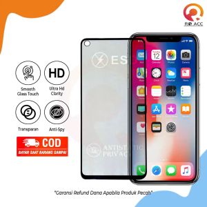 [RO ACC] TEMPERED GLASS HP SPY PRIVACY STATIC REALME 5 6 7 8 9 10 11 PRO PLUS C2 C3 C11 C12 C15 C17 C30 C31