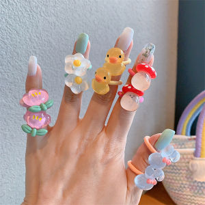 Mini เด็กทารก Hair Ties Thumb ครอบคลุมรูปแบบเชอร์รี่ไม่มีอันตรายผม หวาน สไตล์เด็กอุปกรณ์เสริมอุปกรณ์เสริมผมสําหรับหญิง