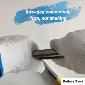 Multi-functional Paint Extension Pole with Detachable Brush Adjustable Length Lightweight Suitable for Wall Ceiling and Floor Painting