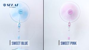 Sekai Stand Fan 16 Inch SFN 1610 Kipas Lucu Warna Pink dan Biru model Lucu dan Modern