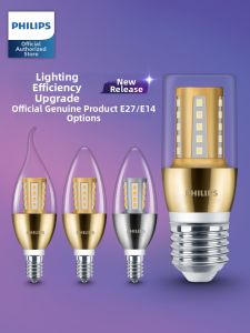 Philips | Bright Energy-Saving LED Candle Bulb E27/E14 Base