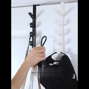 Gantungan Baju Pintu Lemari 5 Hook Tanpa Paku Serbaguna / Hanger Gantungan Baju Topi Tas PH C959