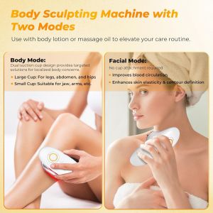 3-in-1 Cellulite Massage - Body Sculpting Machine Home Use Cupping Therapy Tool for Belly Arms Legs Waist - 2 Modes Portable