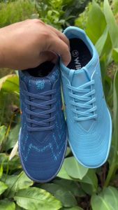 Giày bóng đá wika hunter giày đá bóng sân cỏ nhân tạo lưỡi gà liền đã khâu full đế xanh