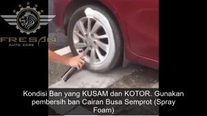 Spray Semir Ban Canggih Busa Ajaib Spray Pembersih Penghitam Pengkilap Ban Mobil Motor Sepeda Magic Foam Spray