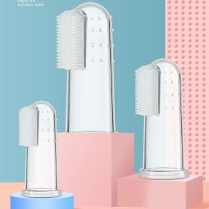 Silicone Baby Finger Toothbrush Covers Soft Bristles Oral Cleaning Tool for Infants And Toddlers Age 0-1-2 Years Old