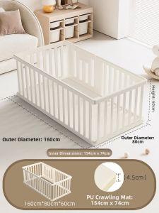 UP DUCK | Baby Playmat & Safety Fence for Small Spaces