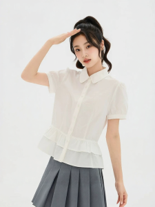 SANFU | Elegant Summer New Style Short Blouse