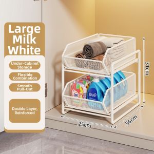 evesigar | Pull-Out Layered Bathroom Shelf