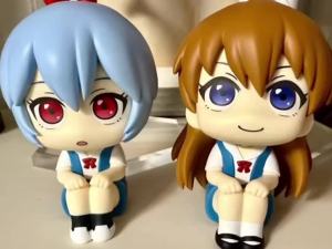 Bandai | Neon Genesis Evangelion Ayanami Rei Asuka LookUp Q Phiên Bản Anime Hình Mẫu Máy Tính Để Bàn Trang Trí Quà Tặng Đồ Chơi Búp Bê Dành Cho Người Hâm Mộ 10Cm PVC
