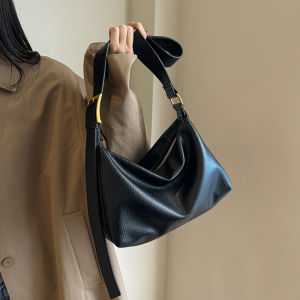 2024 New Arrival Commuters All-Matching Large Shoulder Bag Womens Fashion Classy Soft Leather Crossbody Shoulder Large Capacity Japanese Style Messenger Bag