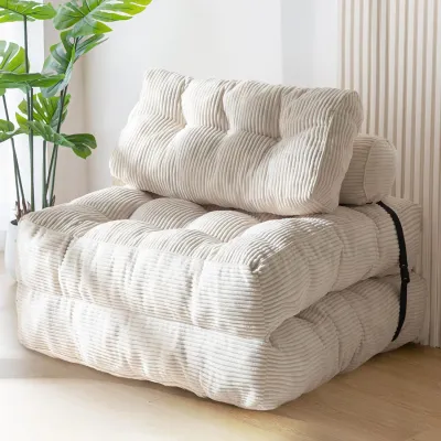 Compressed Vacuum Bean Bag Sofa Foldable Fabric Sponge Modular Sofa for Home