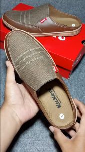 Kickers Sandal Slop Pria Casual Bustong Kulit Murah Berkualitas Terbaik Terlaris Sandal Slides Pria