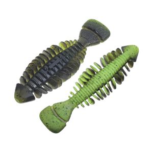 Hopeblaze Ribbed Gill Paddle Tail Soft Bait PVC Soft Plastic Fishing Lure 6.5/9/12cm for Gimmy Bass Pike Walleye Texas Free Rig