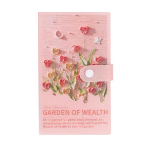 100 Pocket Currency Album Portable Banknotes Holder Paper Money Sleeves Storage Book For Tickets Stamps Money Saving Challenge