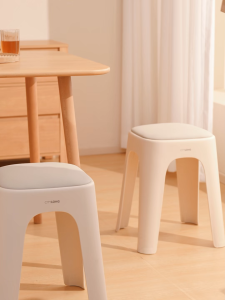 Citylife Upholstered Stool Fabric Cushioned Square Stackable Heavy Duty Living Room Dining Guest