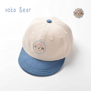 Pure Cotton Baby Hat Spring Autumn Boys Baseball Cap Wide Brim Casual Style Children Cute Lion Thin Baseball Cap for Babies