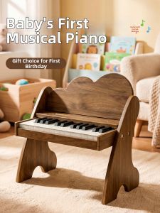 MINGZHUO | Children Musical Instrument Toy Wooden Toy Piano