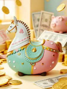 Colorful Design Money Bank for Boys and Girls Desktop Decor Birthday Gift