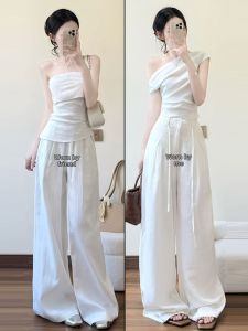 XUECAIQI | Plus Size Off-Shoulder Slim-fit 2-Piece Set