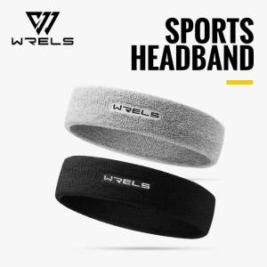 WRELS | Sweatproof Athletic Headbands Sweat Absorbing Running Cycling Yoga Spa Sweatband Non Slip Elastic Tennis Basketball Hairband