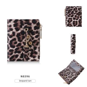 Ví Ngắn Nữ Baellerry Kiểu Vintage Họa Tiết Báo Chất Liệu Da PU Dung Tích Lớn Có Ngăn Đựng Tiền Xu Ví Cầm Tay Đựng Thẻ Có Ngăn Phụ Bên Trong