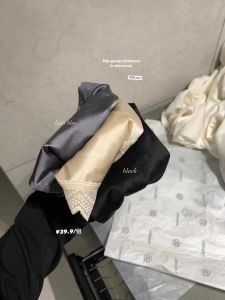 MeTwo Tencel Gold Lace Underwear Womens Thin Cotton Crotch Comfortable Breathable Ice Silk Womens Briefs Summer