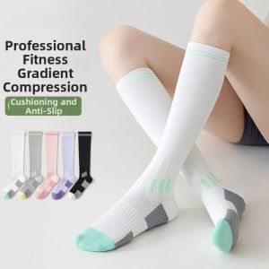 Compressive Moisture-Wicking Sports Over-the-Calf Socks