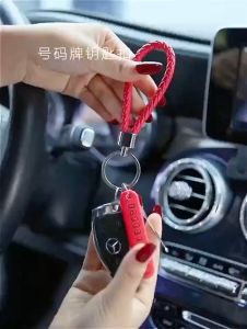 Car Keychain Rope Key Chain Alloy Metal Key fob Anti-lost Car Phone Number Display Holder KeyTag Key Ring Holder Motorcycle Key Chain Car Key Chain Casing Holder Pouch Keychain Carabiner Clip Belt Clip Key Chain Outdoor Backpacking Gate Snap Hook