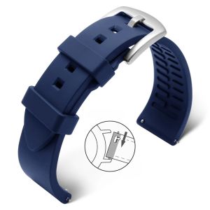 18mm 19mm 20mm 21mm 22mm 24mm Silicone WatchBand for Seiko for Rolex Watchstrap Men Women Quick Release Rubber Strap Bracelets