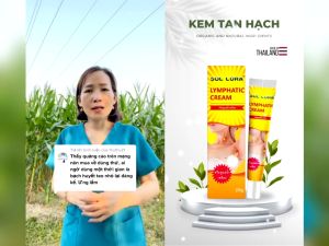 Kem Bôi Tan Hạch Sol Lora Thái Lan - Kem Sol Lora Tiêu Hạch U Mỡ Hạch Bạch Huyết U Bã Đậu