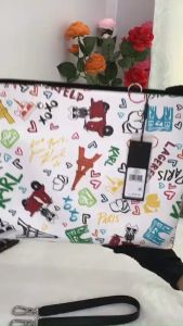 TÚI TOTE KARL LAGERFELD PARIS MÀU TRẮNG - AUTHENTIC