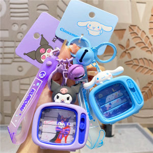 Sanrio Cartoon Kawaii Hello Kitty Mini Radio Keychain Pendant Animation TV Show Keychains Collectible Toys Gift for Her
