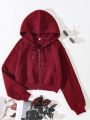 SWEATER CROP TOP JAKET ZIPPER WANITA. 