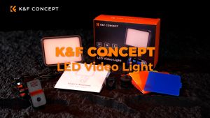 K&F CONCEPT LED Video Light 3000K-10000K: Pencahayaan Profesional untuk Penyiar & Penyanyi