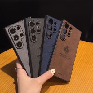 Maple Leaf Leather Case Realme C65 4G Luxury Cortex Anti-slip Advanced Phone Case