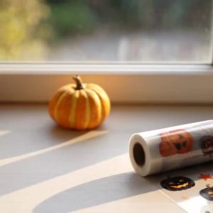 other | Halloween Static Window Clings PVC Ghost Pumpkin Spider Bat Window Stickers Removable Glass Decals Home Party Window Decor
