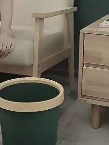 15/10L Bathroom Kitchen Trash Can with Lid Press-type Waste Bins Living Room Toilet Nordic Rectangular Garbage Bin Wastebaskets