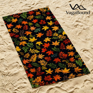 Autumn Maple Leaves Quick Drying Beach Towels Ultra Lightweight Fast-drying Super Absorbent It is a must-have item for summer