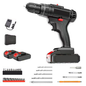 【Fast delivery】 Electric Cordless Drill Driver for Woodworking and Home Repairs Rechargeable Power Tool with Adjustable Speed and Compact Design