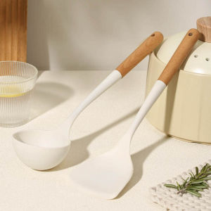 Kitchenware Set Silicone Spatula Set Non-stick Pan Special High Temperature Resistant Anti-Scalding Kitchen Cooking Soup Spoon