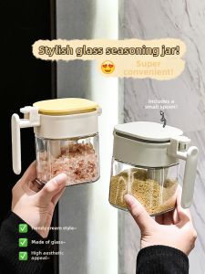 XIAOHUANGLU | Hộp Gia Vị Kính Chống Ẩm Kín Khí