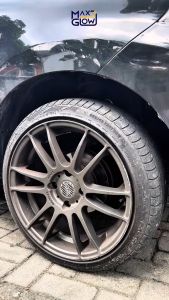 Semir Ban Oil-Based Tire Hydro Shield 250ml Gratis Busa Pad Aplikator - Max And Glow Autocare