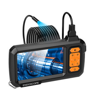 Camera Nội Soi Công Nghiệp 1-100m 4.3 IPS Độ Phân Giải 1080P Ống Kính Kép 8mm Cáp Cứng IP67 Thiết Kế Màn Hình Tách Đôi Camera Kiểm Tra