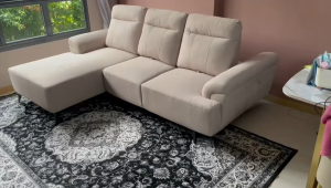 Flexidesignx CHLOE L Shape Sofa 3 Seater Push Back Easy Clean Pet Friendly Sofa